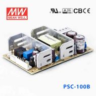 PSC-100B 100W 27.6V3.5A 单路输出带浮充电直流UPS裸板明纬安防电源