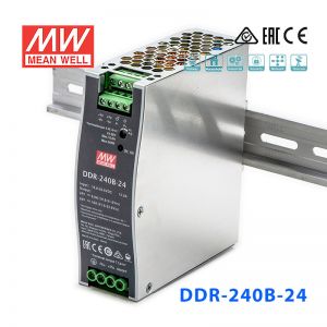 DDR-240B-48明纬240W 16.8~33.6V输入 48V5A输出导轨型DC-DC电源