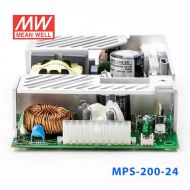 MPS-200-24 200W 24V8.4A 输出微漏电带PFC医用无外壳明纬开关电源
