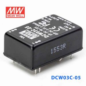 DCW03C-05  3W 36~72V  输入 ±5V  稳压双路输出明纬DC-DC转换模块电源