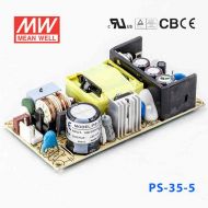 PS-35-5  35W  5V 6A  单路输出无外壳PCB板明纬开关电源