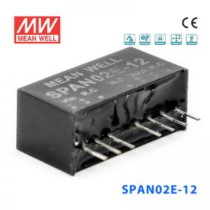 SPAN02E-12 2W 4.5~9V 转 12V 167mA非稳压单路输出DC-DC模块电源