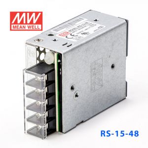 RS-15-48 15W 48V0.313A 单路输出明纬开关电源(G3系列-高性能内置有外壳)