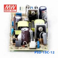 PSD-15C-12  15W  36~72V  输入 12V 1.25A  单路输出PCB板明纬DC-DC变换电源