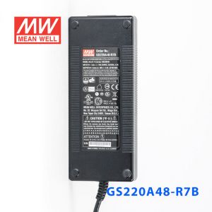 GS220A48-R7B 220W 48V4.6A 输出绿色能源明纬电源适配器(三线插口)