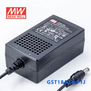 GST18A24-P1J  18W 24V0.75A高效能低空载损耗绿色节能桌上型适配器