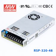 RSP-320-48 320W 48V6.7A 单路输出带功率因素校正超薄型明纬开关电源