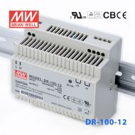 DR-100-12 100W 12V7.5A 单路输出Class II DIN导轨安装明纬开关电源