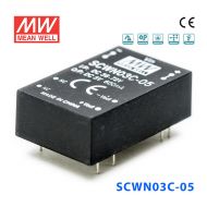 SCWN03C-05 3W 36～72V 转 5V 0.6A 非稳压单路输出DC-DC模块电源