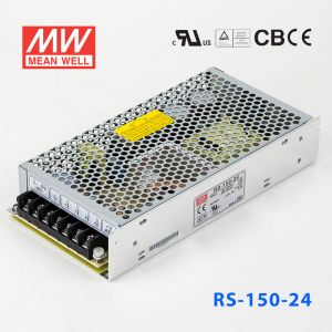 RS-150-24 150W 24V6.5A 单路输出明纬电源(G3系列-高性能内置有外壳)