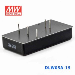 DLW05A-15  5W  9~18V  输入  ±15V  稳压双路输出明纬DC-DC转换模块电源