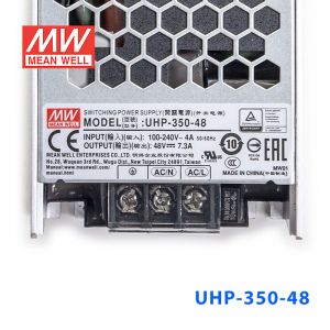 UHP-350-48 350W 48V 7.3A 明纬PFC高性能超薄电源