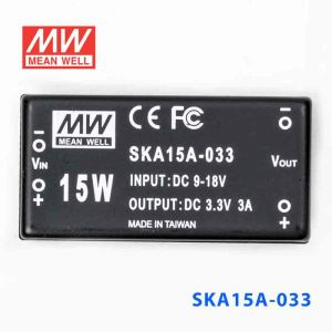 SKA15A-033  15W  9~18V  输入 3.3V  稳压单路输出明纬DC-DC转换模块电源