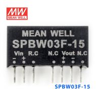 SPBW03F-15 3W 9~36V 转 15V 0.2A 稳压单路输出DC-DC模块电源