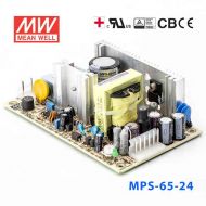 MPS-65-24 65W 24V2.7A 单路输出微漏电医用无外壳明纬开关电源