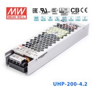 UHP-200R-4.2 200W 4.2V 40A 明纬PFC高性能超薄电源(冗余功能)
