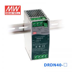 DRDN40-48台湾明纬48V 36~60Vdc 40A左右超薄宽度导轨型冗余模块