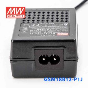 GSM18B12-P1J 18W 12V1.5A输出明纬高能效医疗型IEC320-C8插口电源适配器