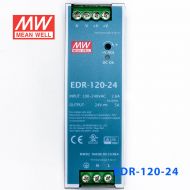 EDR-120-24 120W 24V5A单路输出明纬超薄型导轨安装电源