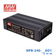 明纬NPB-240-48TB 2/3段式48V4A输出铅酸/锂电池充电器240W