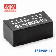 SPB05A-15  5W  9~18V  输入 15V  稳压单路输出明纬DC-DC转换模块电源