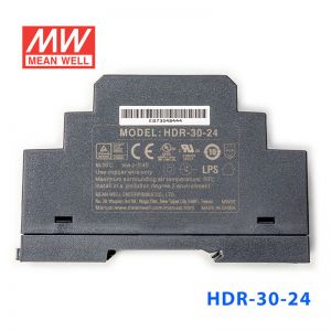 HDR-30-24  30W 24V 1.5A  单路输出明纬超薄型导轨安装电源