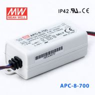 APC-8-700 8W   6-11V  700mA 明纬牌恒流输出防水塑壳LED照明电源