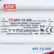 APC-12-350 12W 9-36V   350mA明纬牌恒流输出防水塑壳LED照明电源