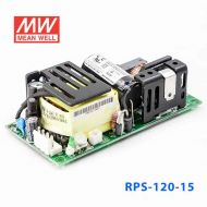 RPS-120-15 120W 15V 5.6A 单路输出微漏电低空载损耗医用无外壳明纬开关电源