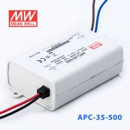 APC-35-500 35W 25-70V     500mA 明纬牌恒流输出防水塑壳LED照明电源  