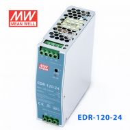 EDR-120-24 120W 24V5A单路输出明纬超薄型导轨安装电源