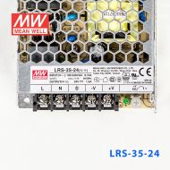LRS-35-24 36W 24V1.5A单路输出超薄型低空载损耗明纬开关电源