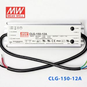 CLG-150-12A  150W  12V 11A 恒压+恒流PFC高效铝壳IP65防水LED电源(恒压恒流值可内部电位器调整) 