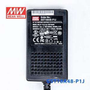 GST18A48-P1J  18W 48V0.375A高效能低空载损耗绿色节能桌上型适配器