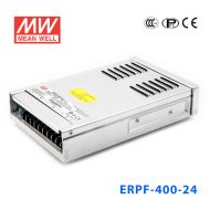 ERPF-400-24 400W 24V 16.7A 单路输出封闭型带PFC功能明纬开关电源