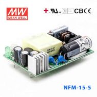 NFM-15-5  15W  5V 3A  微漏电PCB板单路输出板上插装型医用明纬开关电源