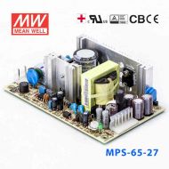 MPS-65-27 65W 27V2.4A 单路输出微漏电医用无外壳明纬开关电源