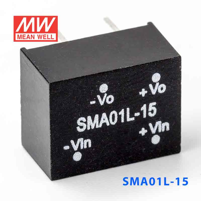 SMA01L-15  1W  5V-15V  非稳压单路输出明纬DC-DC转换模块电源