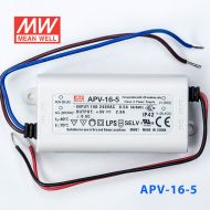 APV-16-5    16W    5V    2.6A 明纬牌恒压输出防水塑壳LED照明电源