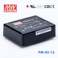 PM-05-12  5W  12V 0.42A  微漏电塑封Class2单路输出板上型医用明纬开关电源