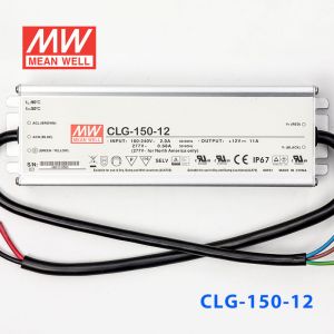 CLG-150-12  150W  12V 11A 恒压+恒流PFC高效铝壳IP67防水LED电源(引线接线) 