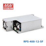 RPS-400-12-SF 400W 12V 33.3A   单路输出PFC微漏电流低空载损耗侧置风扇机壳型医用明纬开关电源