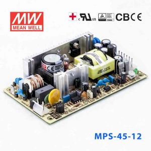 MPS-45-12 45W 12V3.7A 单路输出微漏电医用无外壳明纬开关电源
