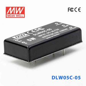 DLW05C-05  5W  36~72V  输入 ±5V  稳压双路输出明纬DC-DC转换模块电源