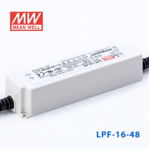 LPF-16-48  16W  48V 0.34A  恒压+恒流有PFC高效率塑壳IP30防水LED电源