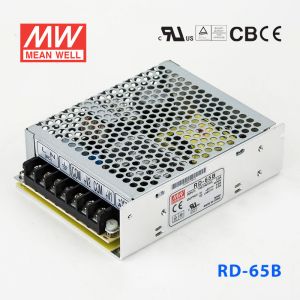 RD-65B台湾明纬5V24V双路开关电源65W直流稳压5V4A+24V2A双组