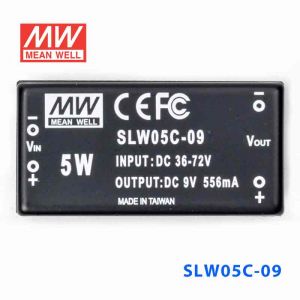 SLW05C-09  5W  36~72V  输入  9V  稳压单路输出明纬DC-DC转换模块电源