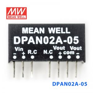 DPAN02A-05 2W 9~18V 转 ±5V 0.2A 非稳压双路输出DC-DC模块电源