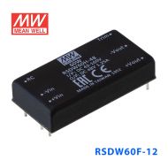 RSDW60G-12明纬18~75V输入 12V5A输出封装DC-DC转换器