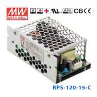 RPS-120-15-C   120W 15V 5.6A 单路输出微漏电低空载损耗医用有外壳明纬开关电源